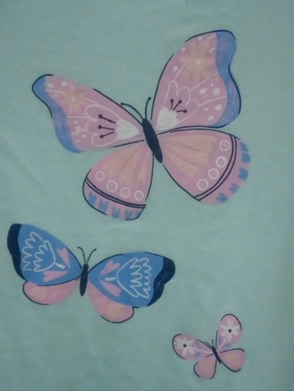 Carter's Light Blue Butterfly Graphic Tee